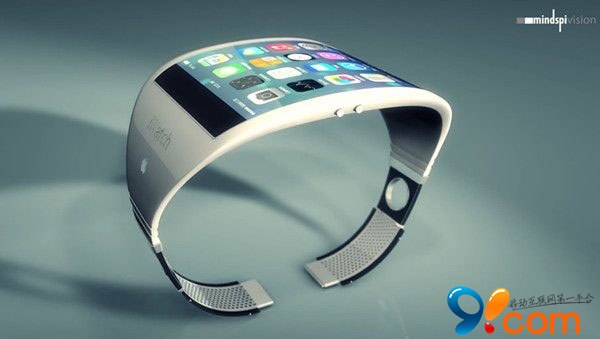 苹果iWatch最新概念设计：大屏智能手表